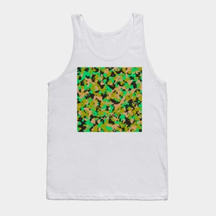 Lime Camouflage Tank Top